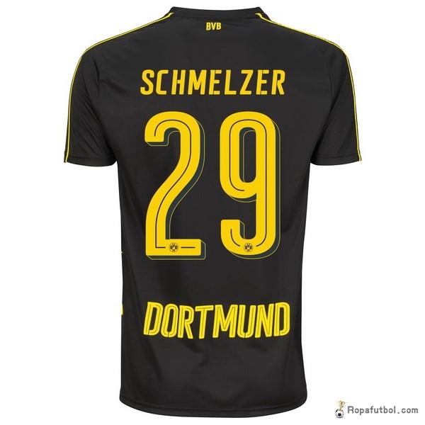 Camiseta Borussia Dortmund Replica Segunda Ropa Schmelzer 2016/17 Negro